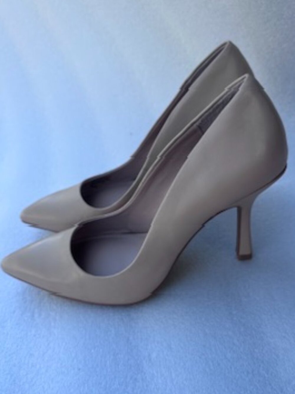 Charles David Tan Leather Pointed Toe Pumps Heels Women Size
